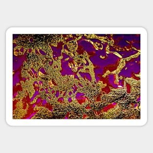 Damascene Abstract Background Sticker